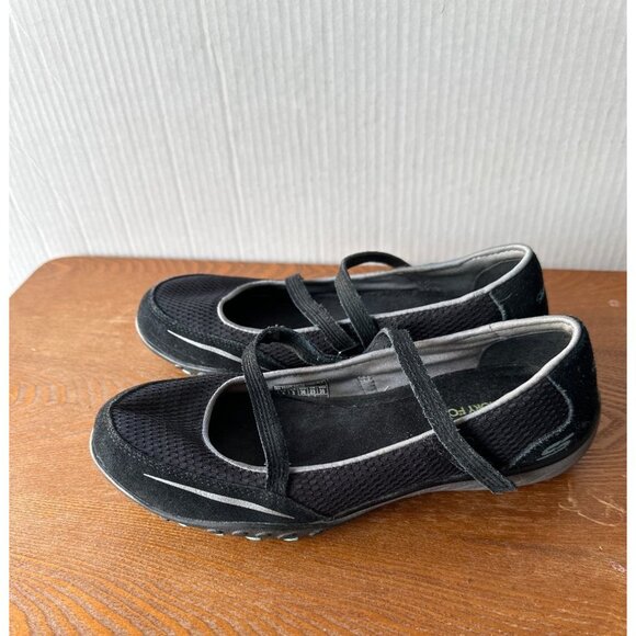 Skechers Women Relaxed Fit Memory Foam Bikers Sneakers Black New Size 6 / Eur 36 - Picture 2 of 13